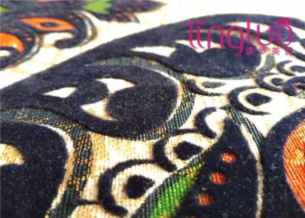 Furniture Upholstery Jacquard Sofa Fabric Fleece Velvet Jacquard Print Fabric