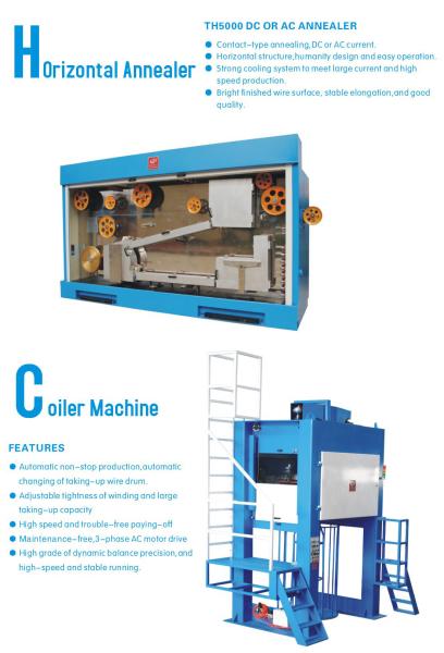 Copper Bar Wire Rod Drawing Machine , Wire Drawing Plant Production Line