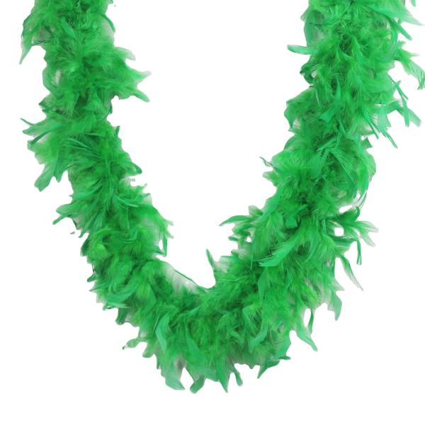 Marabou e Turquia Chandele Boa de Penas, Faca Verde Decoração do Festival