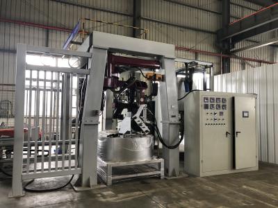 De bronze totalmente automático morrem máquina de carcaça com os manipuladores giratórios do portal dois/fornalha