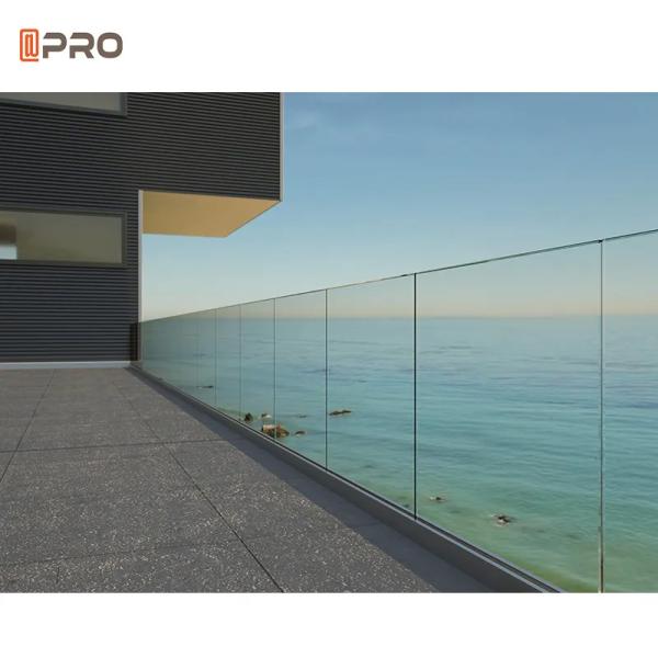 Aluminum Glass Balustrade U Channel System Swimming Pool Handrail Railing Clamp Spigots Frameless