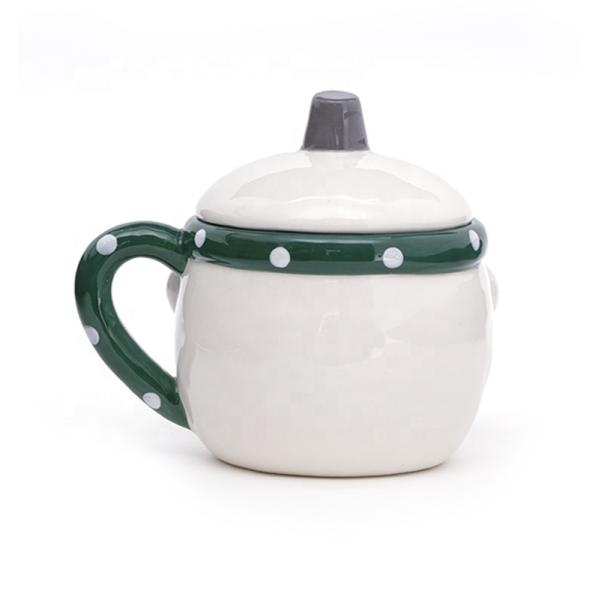 3D снеговик в форме керамических кофейных кружек Рождественский подарок с крышкой и ручной живописи