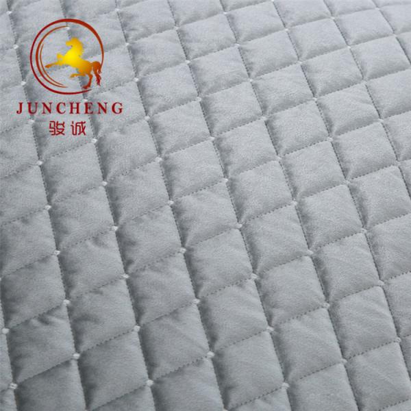 2018 new design embroidery quilted knitted velvet fabric for home textile