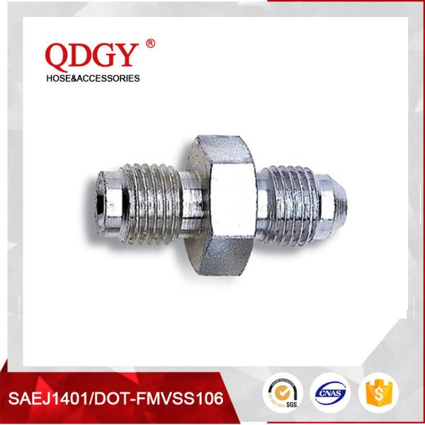 qdgy steel material with chromed plated coating -3 AND -4 AN  SAE Brake Adapter Fittings BULKHEAD TEE