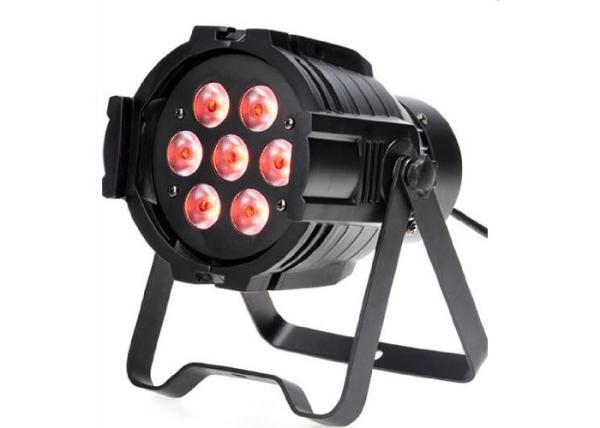 Slim Par64 7 x 15w Led Par Light Rgbwa Uv 6in1 Indoor Cast Aluminum House Led Par Can Light For Wedding Décor