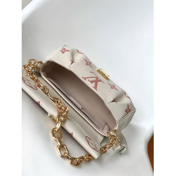 Favorite Creme Mini Sling Bag Branded  LV Rose Trianon Two Monogram Empreinte Leather