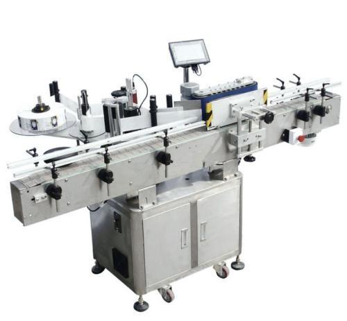 Red Wine Glass Bottle Sticker Machine , Tomato Paste Labeling Equipment