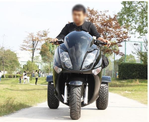 trotinettes de motor 1500w bonde, motocicleta do trotinette de 3 rodas com motor sem escova