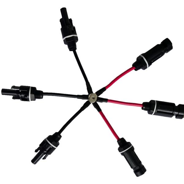 Conector MC4 impermeável e da proteção ambiental do picovolt de cabo do chicote de fios 75mm