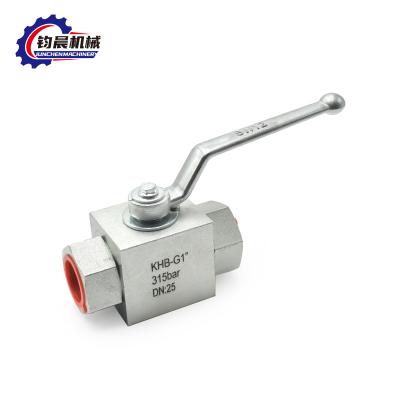 KHB-G1'' 315bar DN 25 High Pressure Ball Valve for Gas/Water/Oil High Temperature