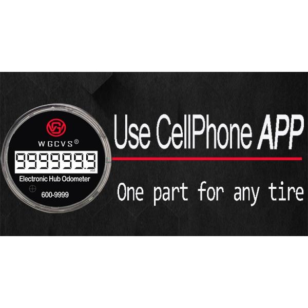 Effortless Mileage Tracking WGCVS 600-9999 Digital Hubodometer for Trucks and Trailers