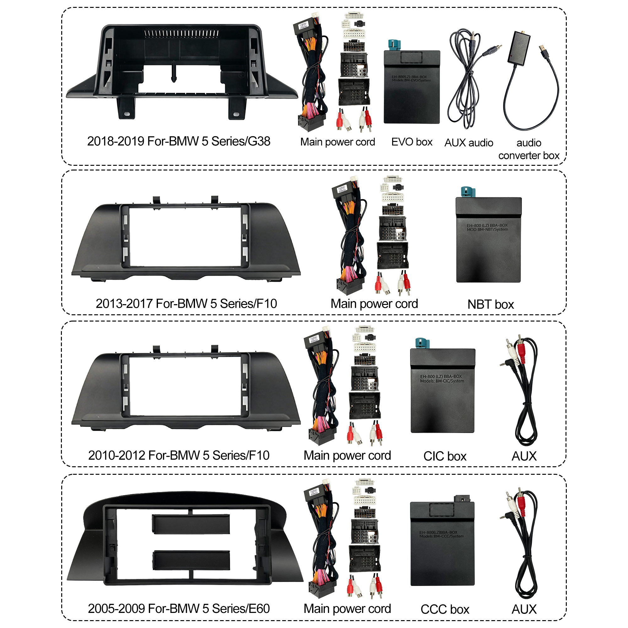 12.3inch OLED Android Touchscreen Car for Player with Frame & Harness for for BMW 5 Series/G382018-2019 Complete Set