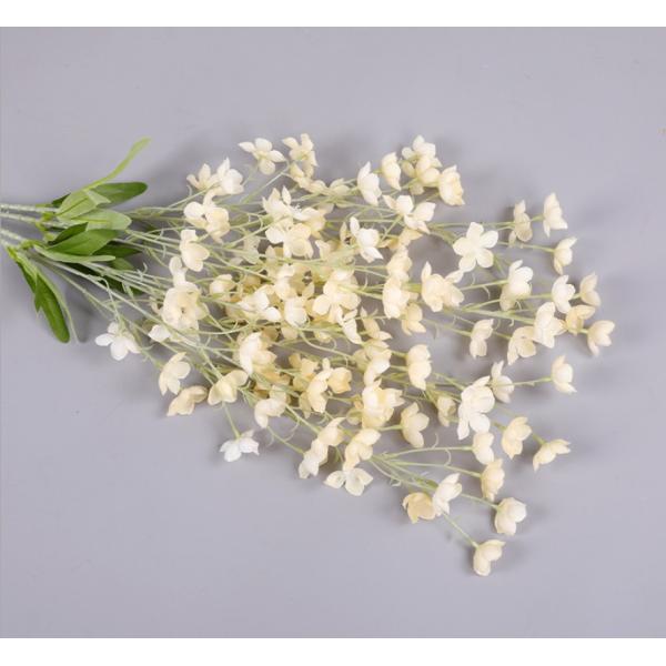 Decorative Vivid Artificial Campanula Branch Plastic Fabric For Wedding Stage