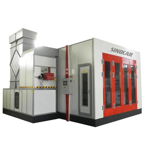 Four Sheetmetal Front Door Bus Spray Booth With High Capacity Intake Fan