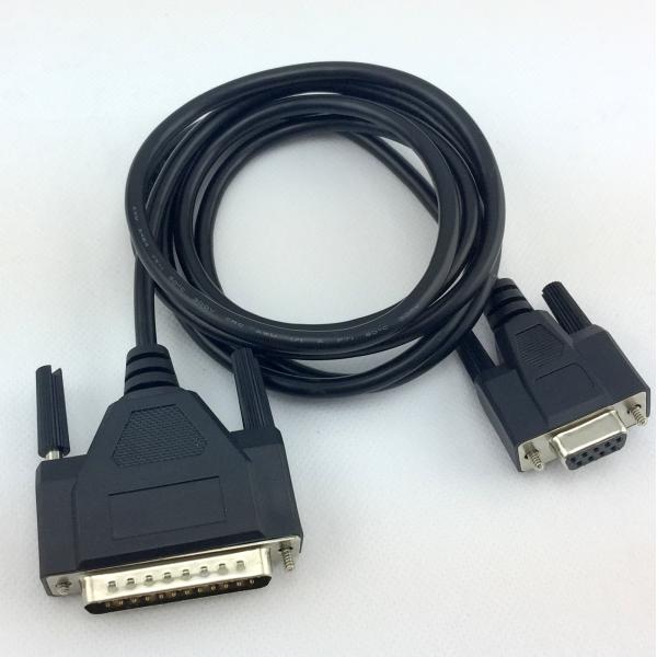 EURO Market Customized VGA Cable Assembly for RS232 DB9 to DB25 Serial Data Transmission
