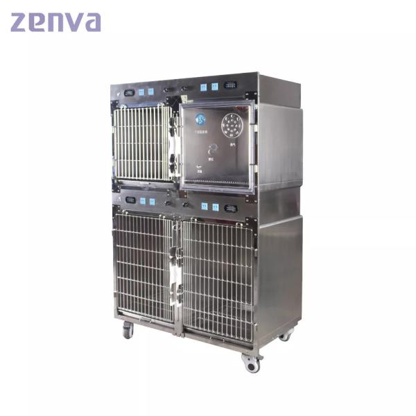 Cage infrarouge de thérapie de l'oxygène d'acier inoxydable d'animal familier v