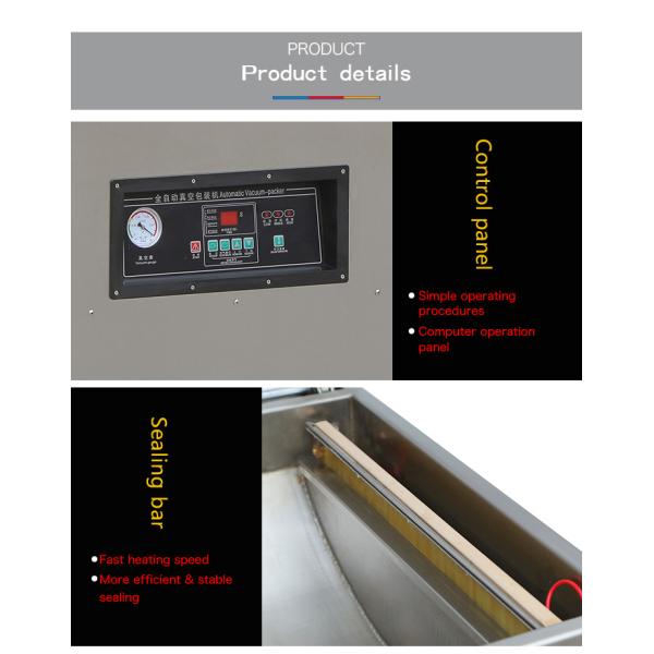 Electric Vertical Single Chamber Food Vacuum Sealing Machine DZ-500/2E for Food Storage