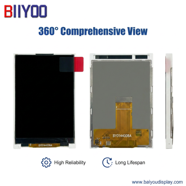 1.44 Inch 128x128 Resolution TFT LCD Display Module with ST7735S Drive IC and 12 O'clock Viewing Angle