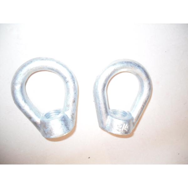 Carbon Steel Power Line Fittings / Thimble Eye Nut For Straight Away Head Guys