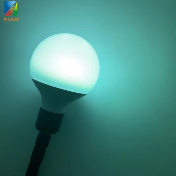 360 градусов 3D Адресованный RGB 80 мм Festoon лампочка Светодиодный RGB лампочка DMX SPI точка