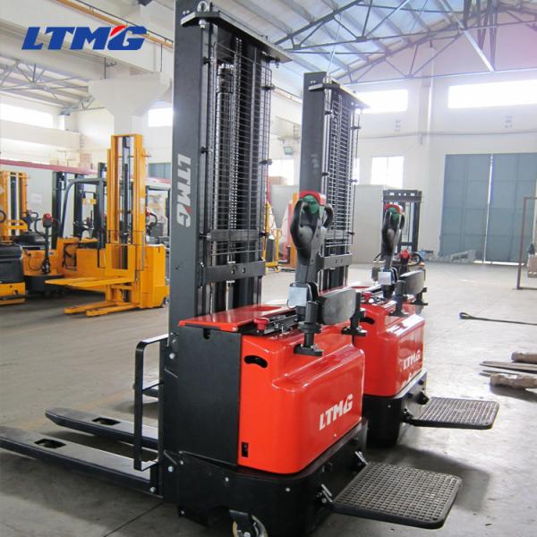 Euro Standard Warehouse Stacker Forklift , Electric Pallet Jack Stacker 2000kg Capacity