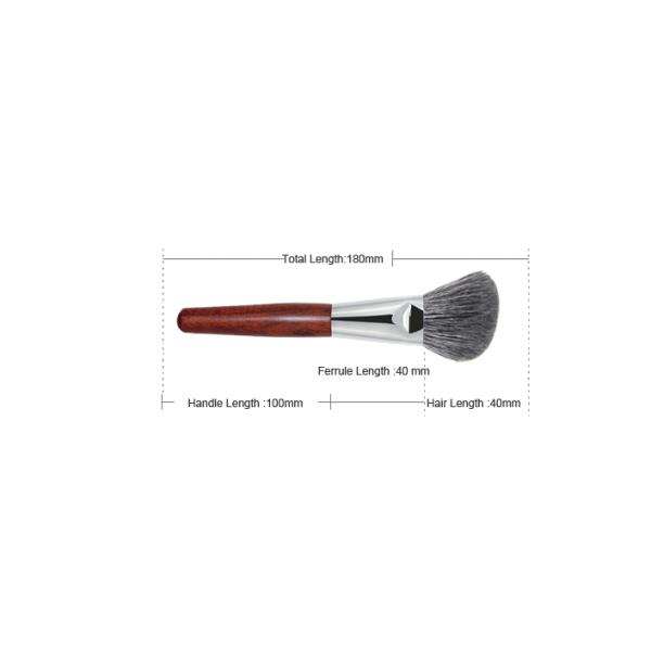 Vegan Pro Makeup Brushes Set Silk Screen Printing Bevel Angle Shaped Hair