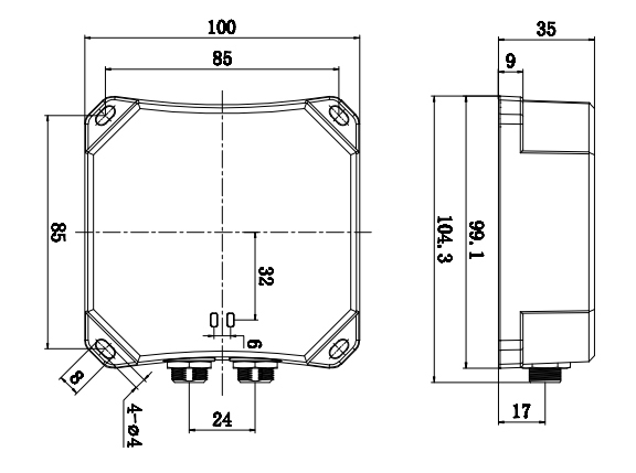 Связь Modbus писателя читателя высокой эффективности IP67 промышленная RFID для внесенных в журнал данных