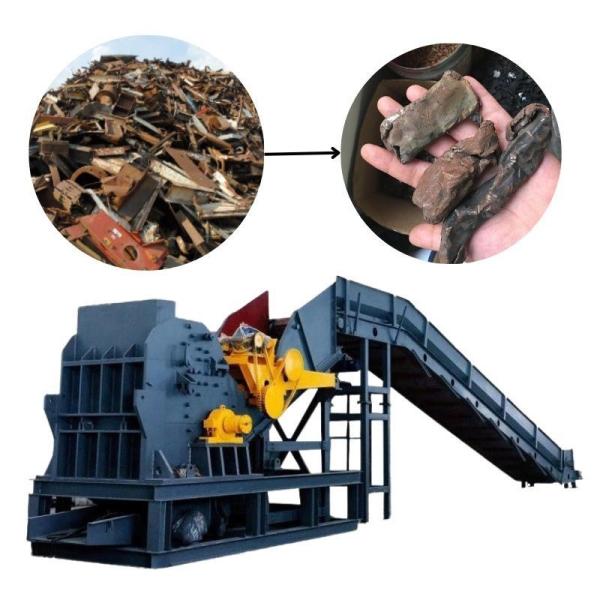 Scrap Cars Crushing Aluminum Cans Metal Hammer Mill Crusher with Customization