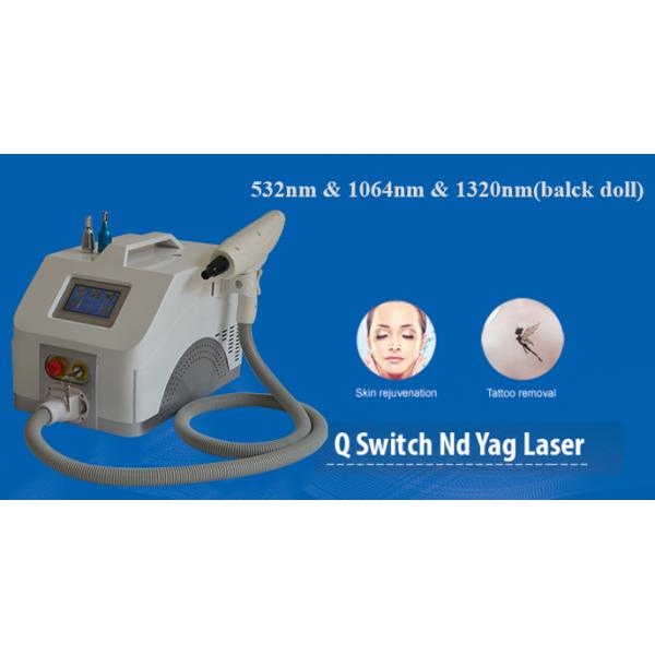 Переносная Nd YAG лазерная машина 532nm 1064nm Carbon Peel Laser Machine Удаление татуировок