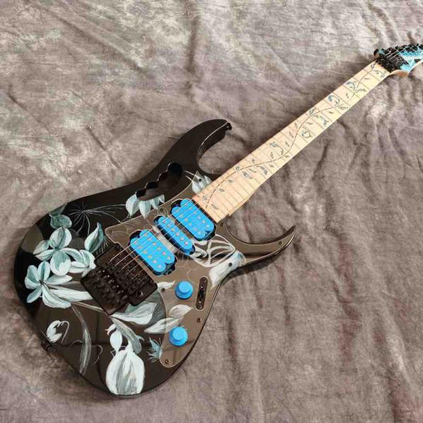 Custom Shop Flower Ibanezs style Electric Guitar free shipping