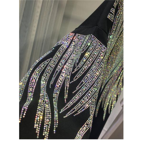 Personalised Rhinestone T Shirts Women'S Graphic 300gsm Cotton Short Sleeves