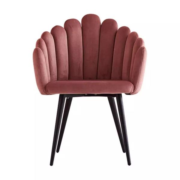 Ergonomically modern Padded Metal Dining Chairs