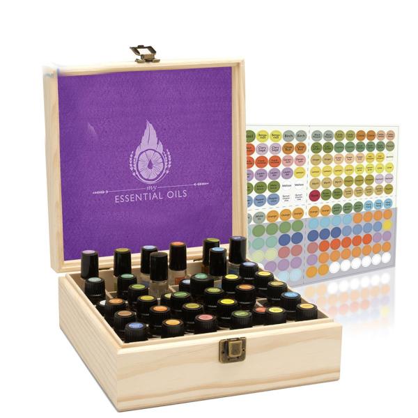 Unfinished Packaging Doterra Wooden Essential Oil Box with Customized Logo Acceptable