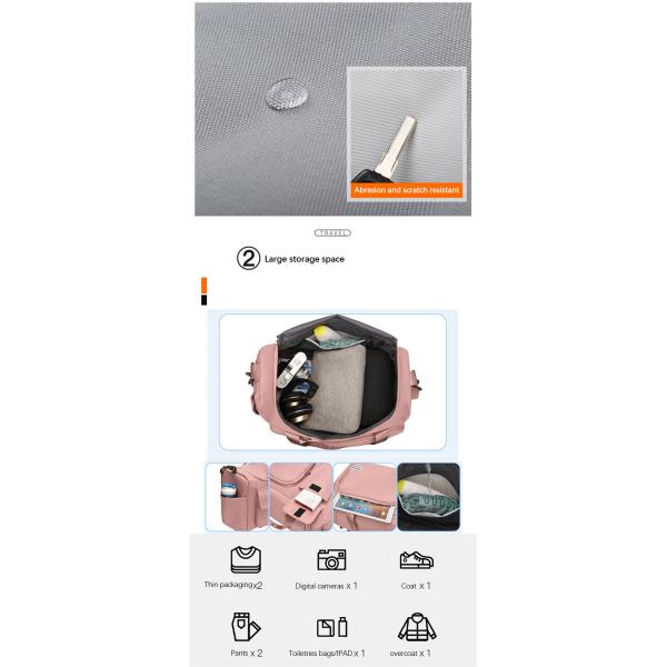 Sympathybag  New independent shoe position fitness bag wet and dry separation swimming bag oxford yoga leisure travel bag