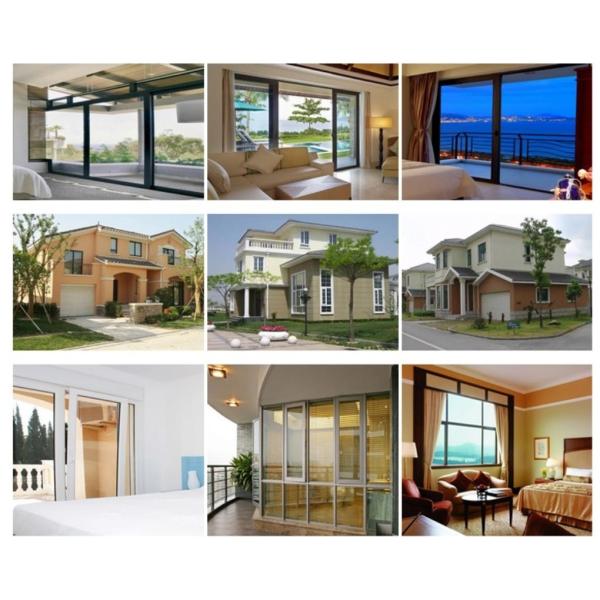 Деревянные двери из UPVC с резьбой 60 серии Стеклянные двери из UPVC с профилем