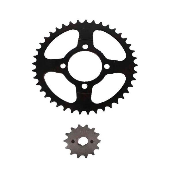 Honda CD 70 Motorcycle Transmissions CD70 Chain Sprocket Set with 45 Steel/A3 Steel