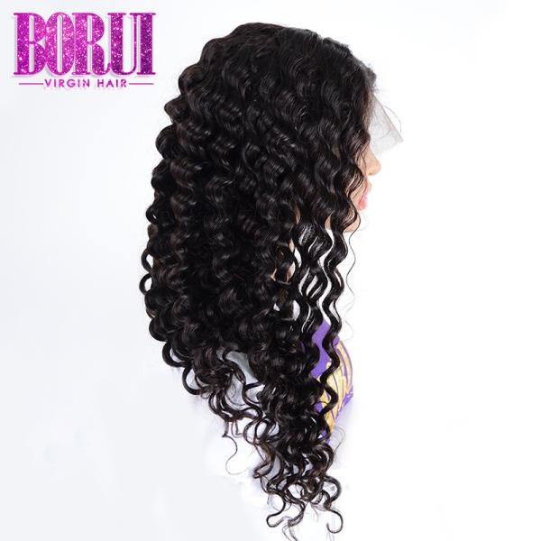 Malysion Human Hair Lace Front Wigs Deep Wave Curly Hd Lace Front Braided