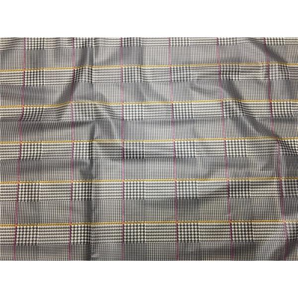 Red / Yellow Lines Printed Printed Leather 0.15mm - 0.20mm Abrasion Resistant