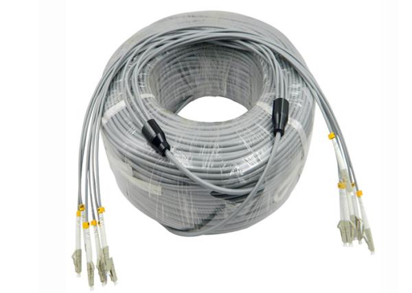 Cabo de remendo da fibra multimodo de 6 núcleos, cabo blindado do remendo da fibra ótica