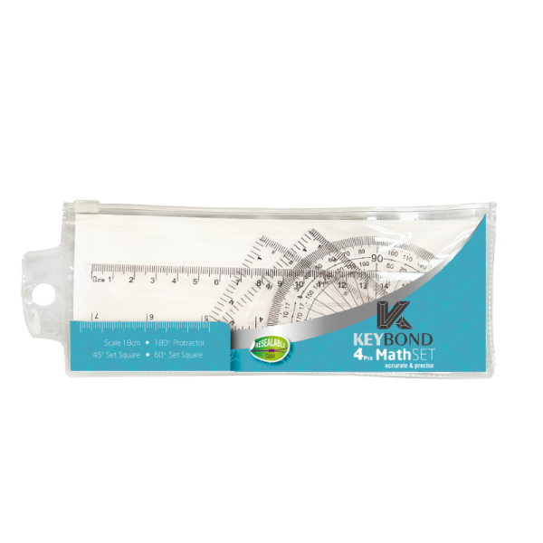 Wholesale High Quality 4PCS Stationery Geometry Math Tool Plastic Muti Size Ruler Set