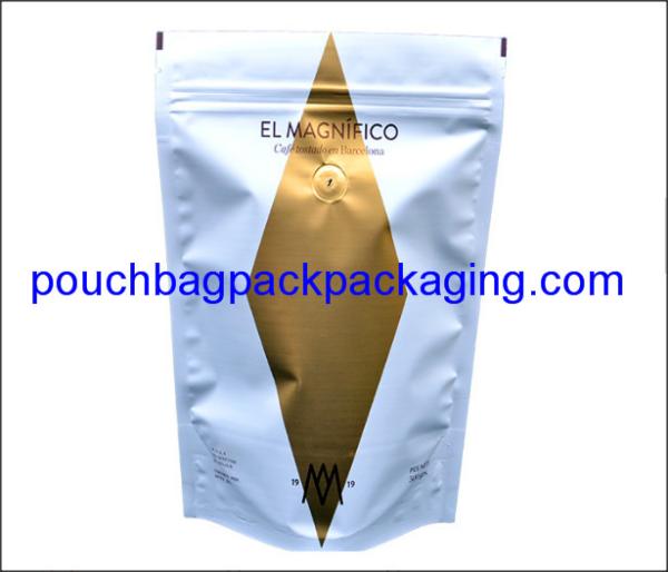 Stand up zipper foil pouch, zip lock doypack, stand up packaging bag pouch for seeds 500g