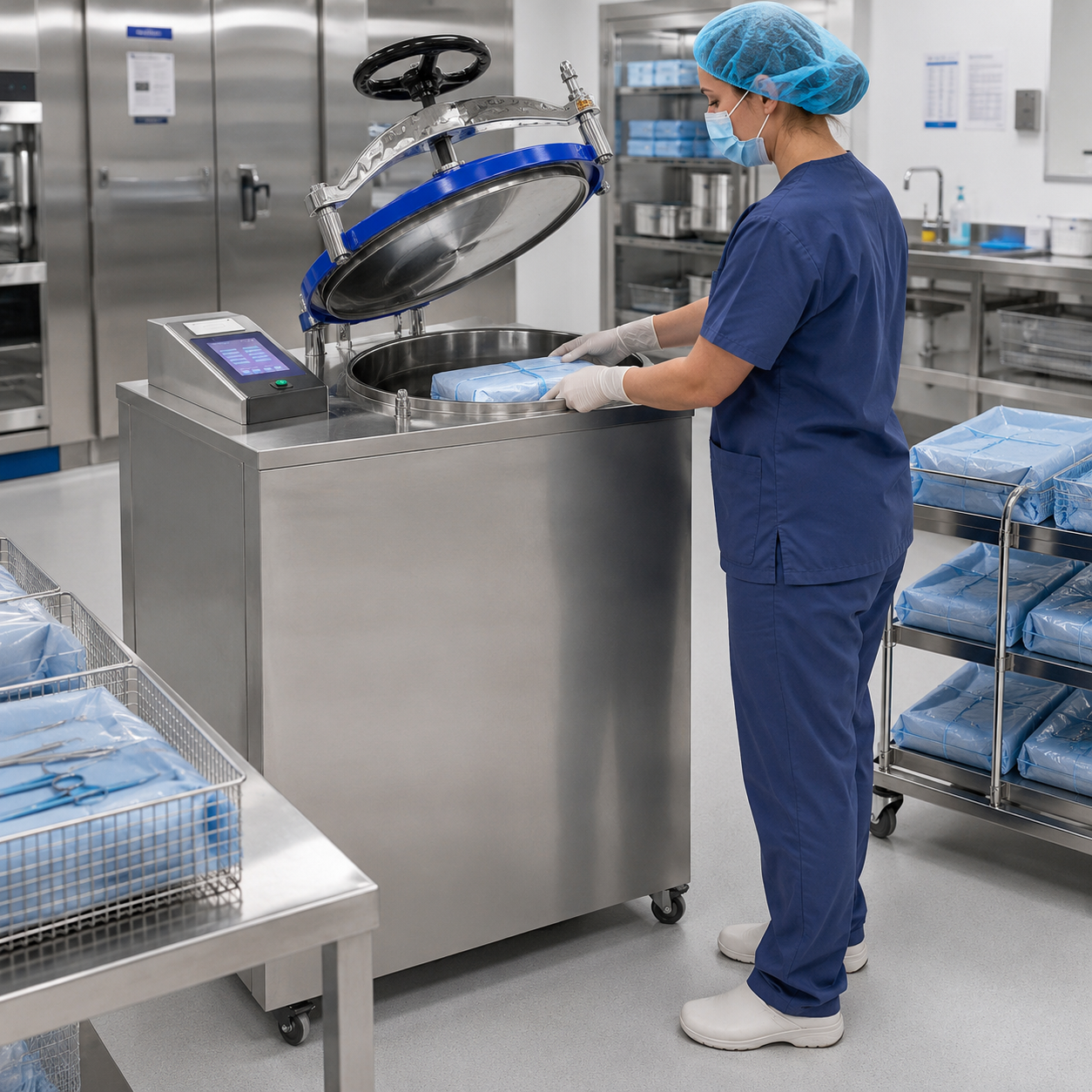 CenLee Laboratory Automatic Control Three-Cycle Pulsating Vacuum Microcomputer 35L-100L Vertical Steam Sterilizer