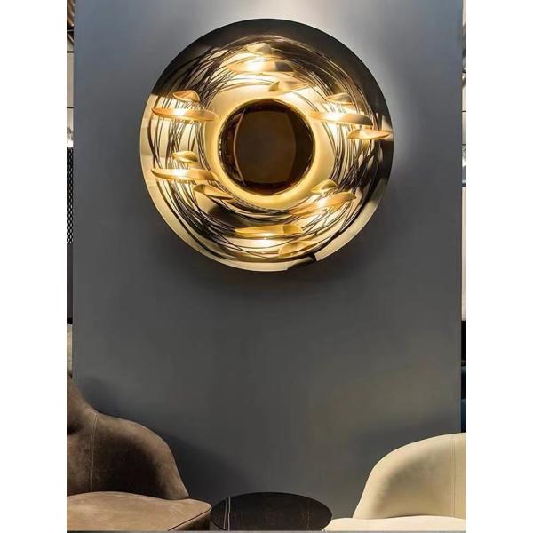 Luxury Stair Lamp Contemporary Led Gold decorative Wall Lamp For Hotel