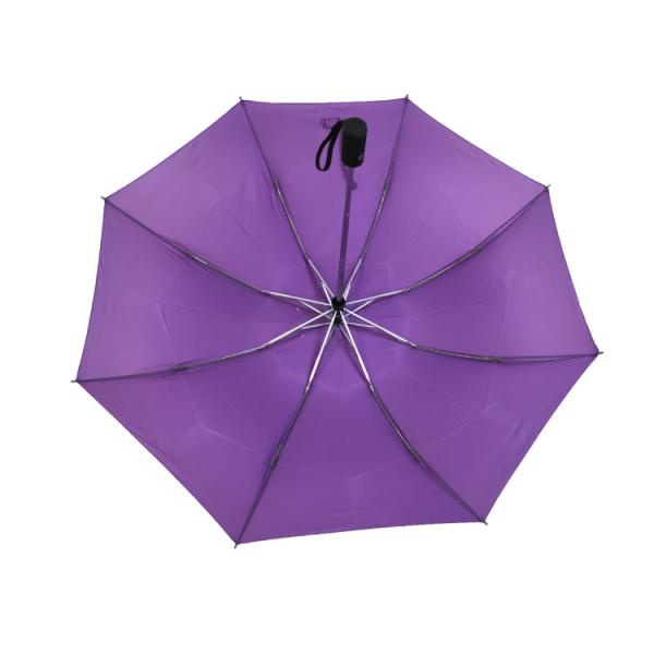 Windproof Folding Pongee Fabric Promotional Umbrella