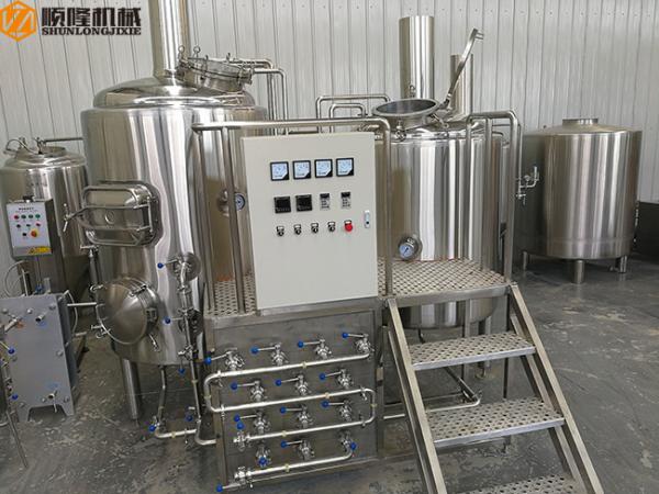 500L Micro Beer Brewing Equipment , SS 316 Manual Control Beer Making Equipment