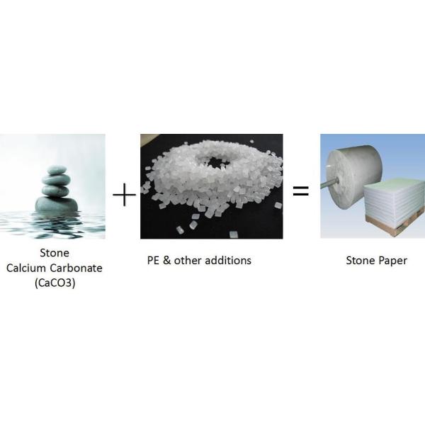 Oilproof Waterproof Stone Paper 90 100 110 120gsm For Disposable Packaging