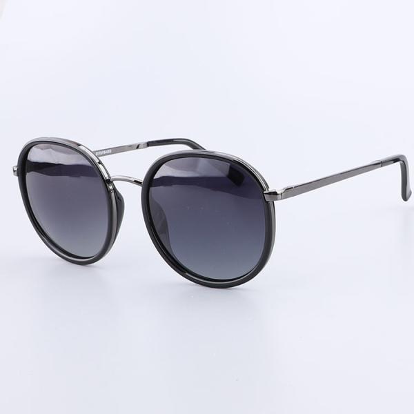 Metal Anti Sun Rays 54 - 20 - 140 Round Polarized Sunglasses