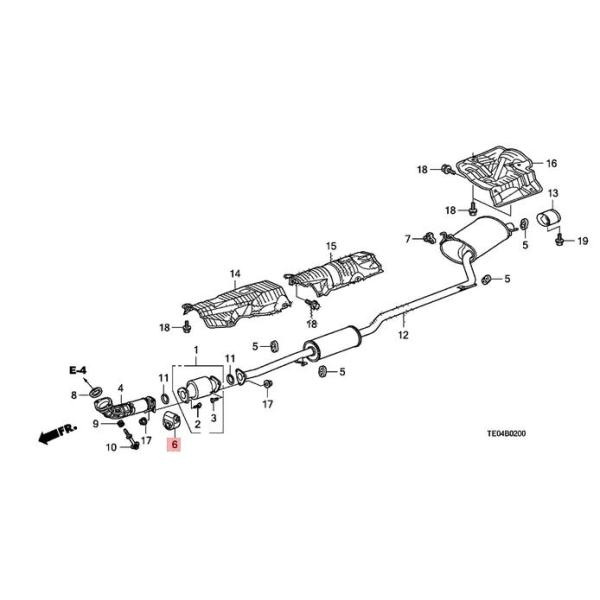Автоматическая установка вытыхания запасных частей резиновая для Хонда Аккорд гражданского КРВ 18215-ТА0-А01