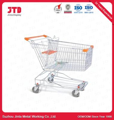 CE 50KG Small Metal Shopping Cart White 60 Liter Trolley
