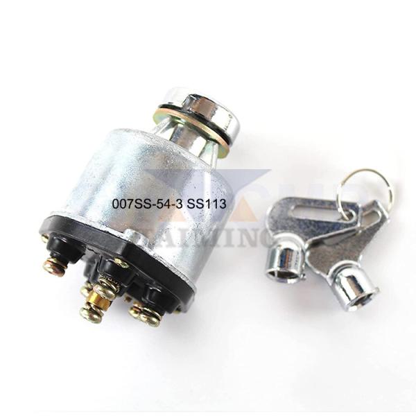2 Keys Excavator Electric Parts Ignition Switch Starter 007SS-54-3 SS113 For HD880 HD770 HD550 HD400 HD250